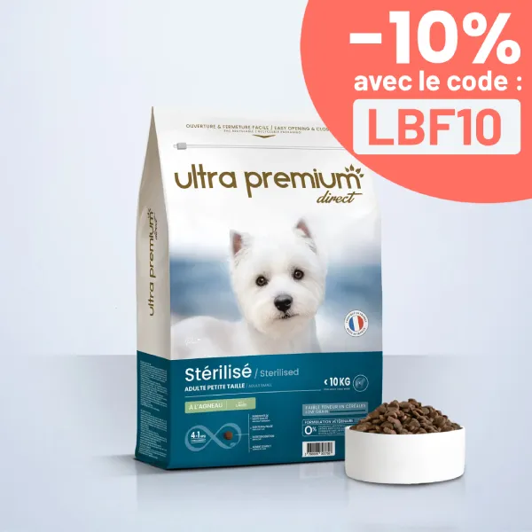 Croquettes Light Super Premium pour chien stérilisé de petite taille 10kg