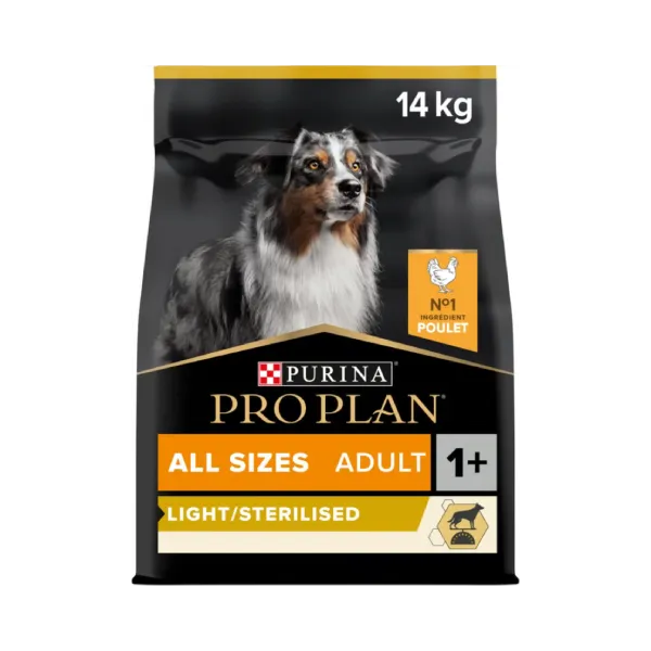 PRO PLAN All Sizes Adult Light _ Sterilised au poulet pour chien