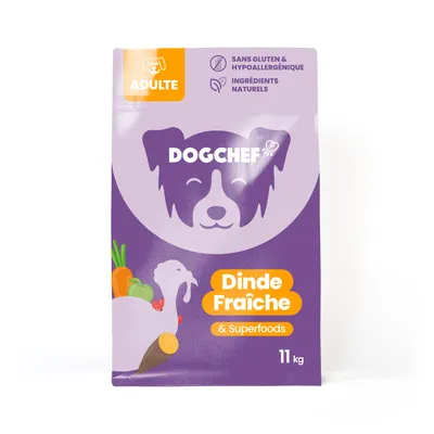 croquette hypoallergénique dogchef à la dinde
